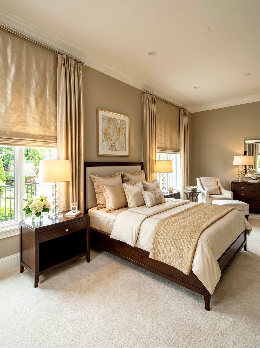 Silk guest room shades - 30 roman shade ideas