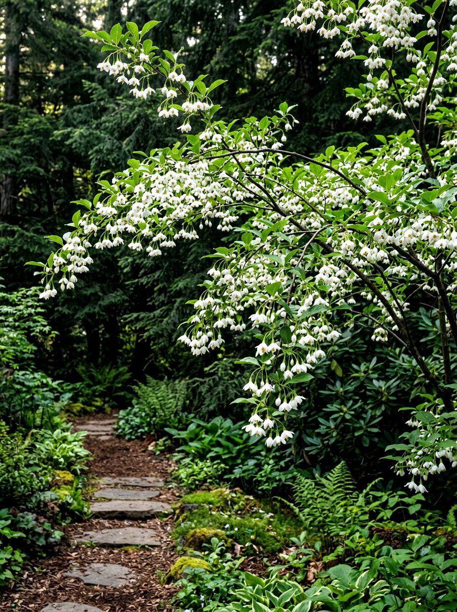 Silver Bell Tree - 30 flowering tree garden ideas