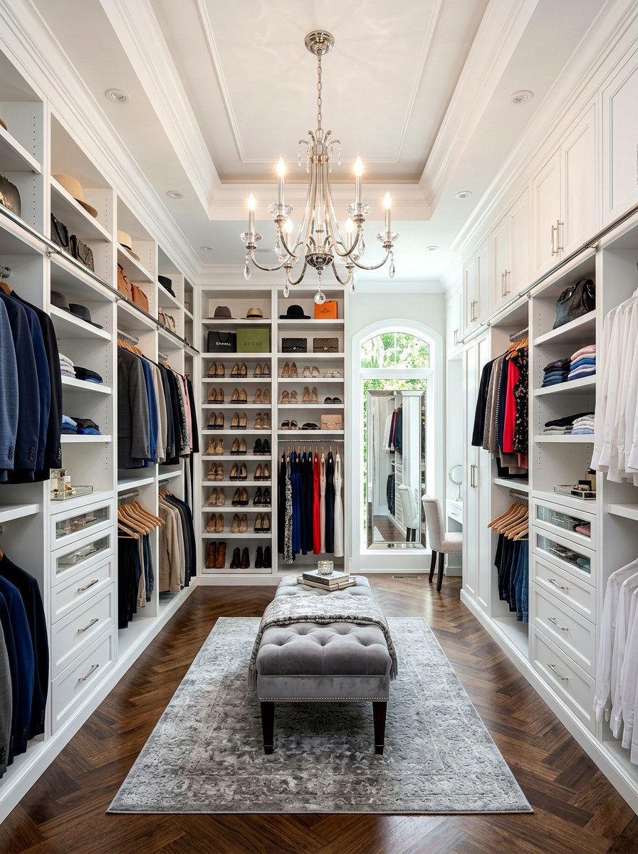 Silver Candelabra Chandelier - 30 closet chandelier ideas