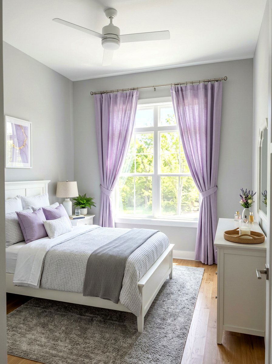 Silver Curtain Rod - 30 curtain rod styling ideas