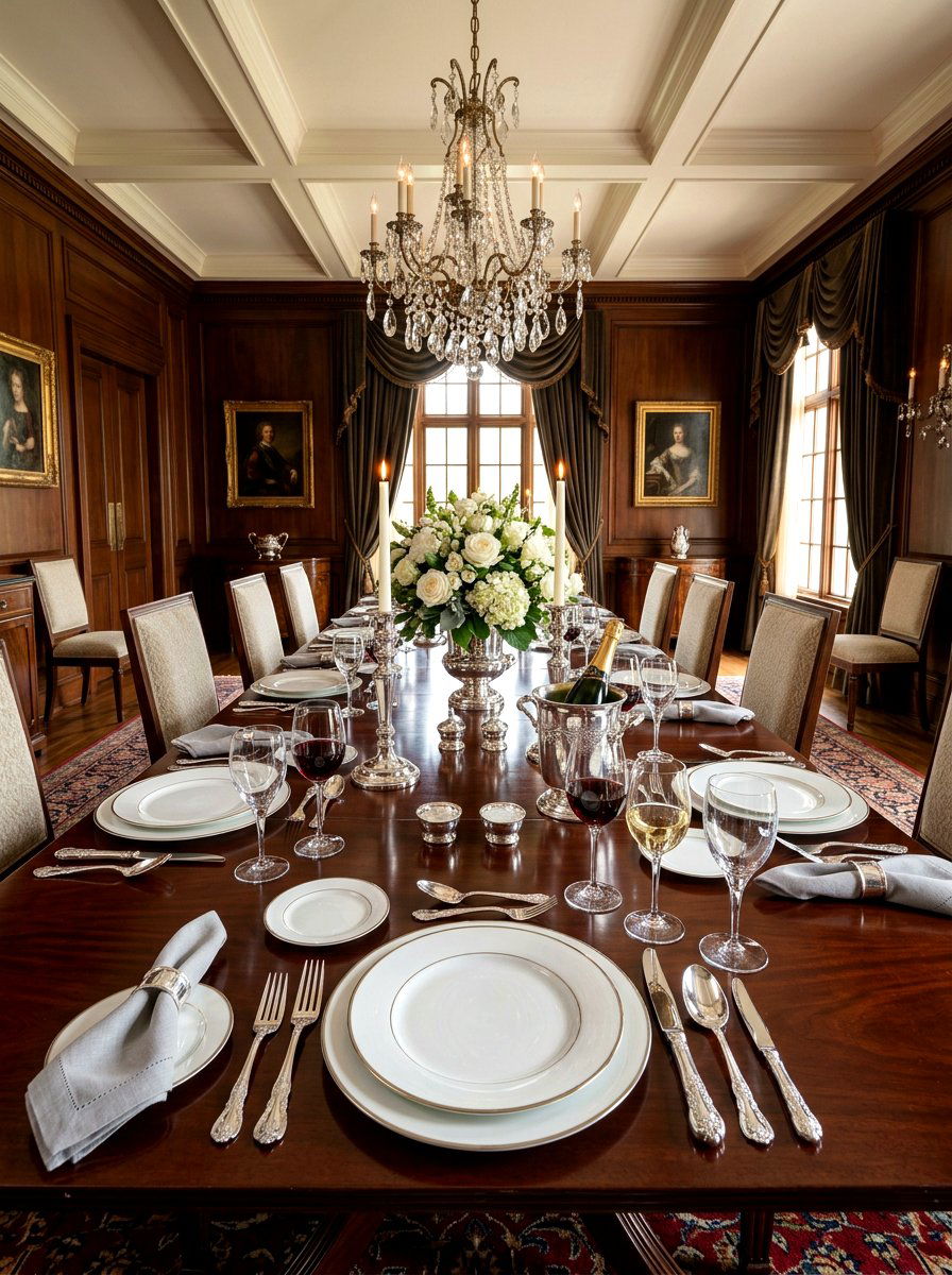 Silver Flatware - 30 formal table setting ideas