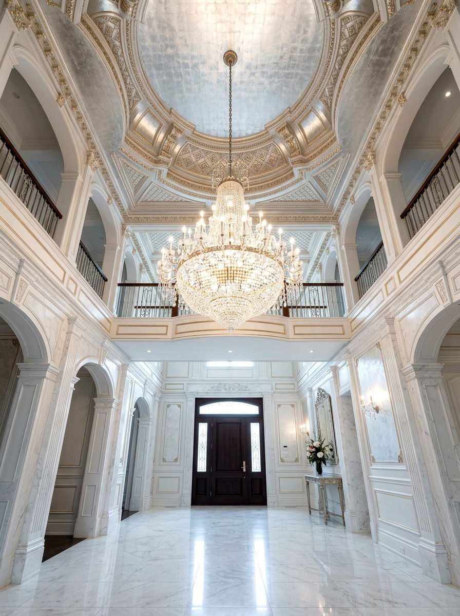 Silver Leaf Ceiling - 30 reflective decor ideas