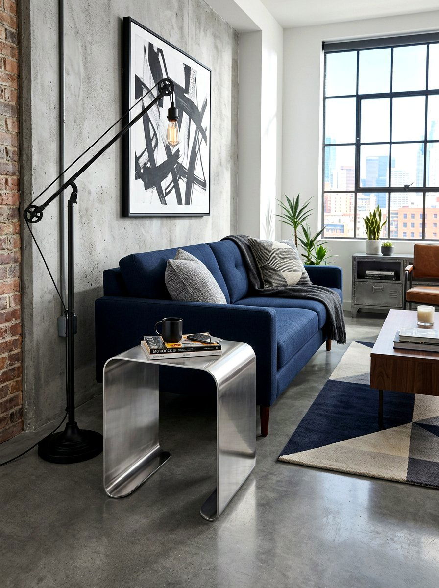 Silver Metal Waterfall Side Table - 30 waterfall side table ideas