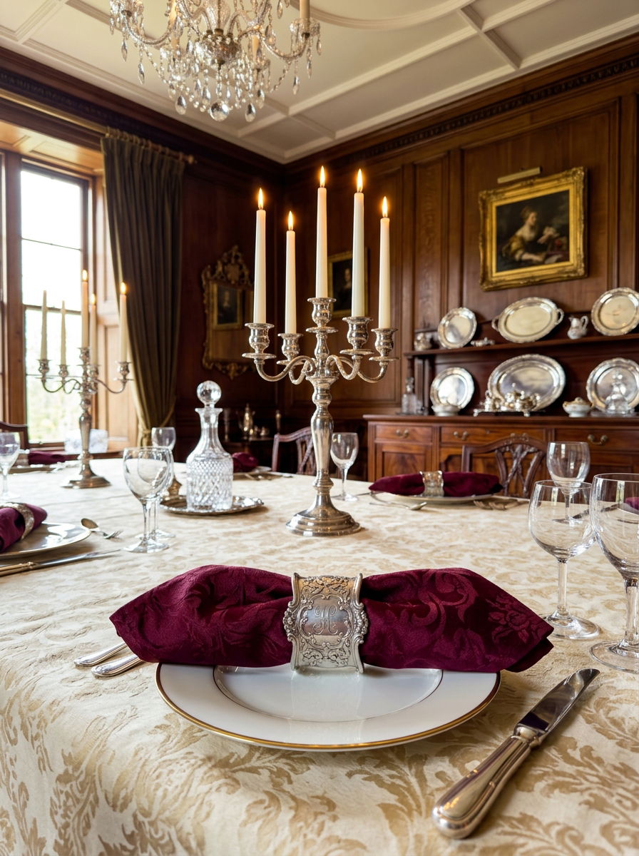 Silver Plated Napkin Ring - 30 napkin ring ideas