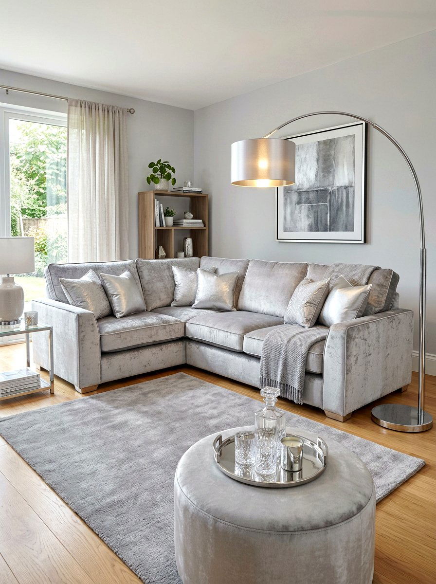 Silver Velvet Den - 30 metallic holiday decor ideas