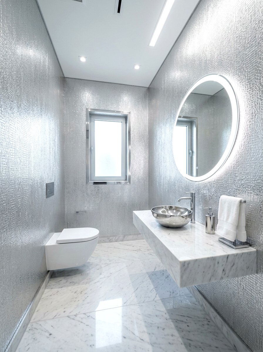 30 Jewel Box Powder Room Wallpaper Ideas for Statement Walls