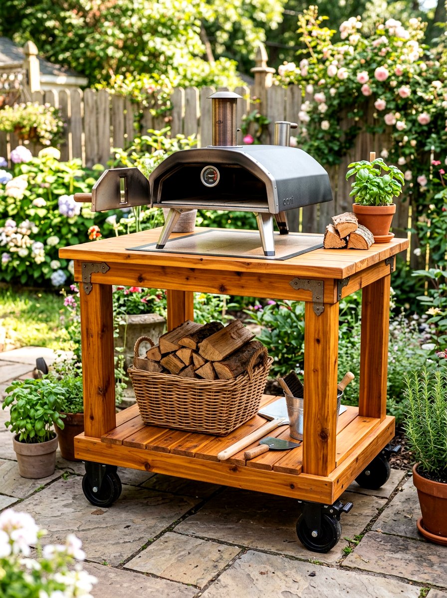 Simple DIY Pizza Oven Stand - 30 pizza oven patio design ideas