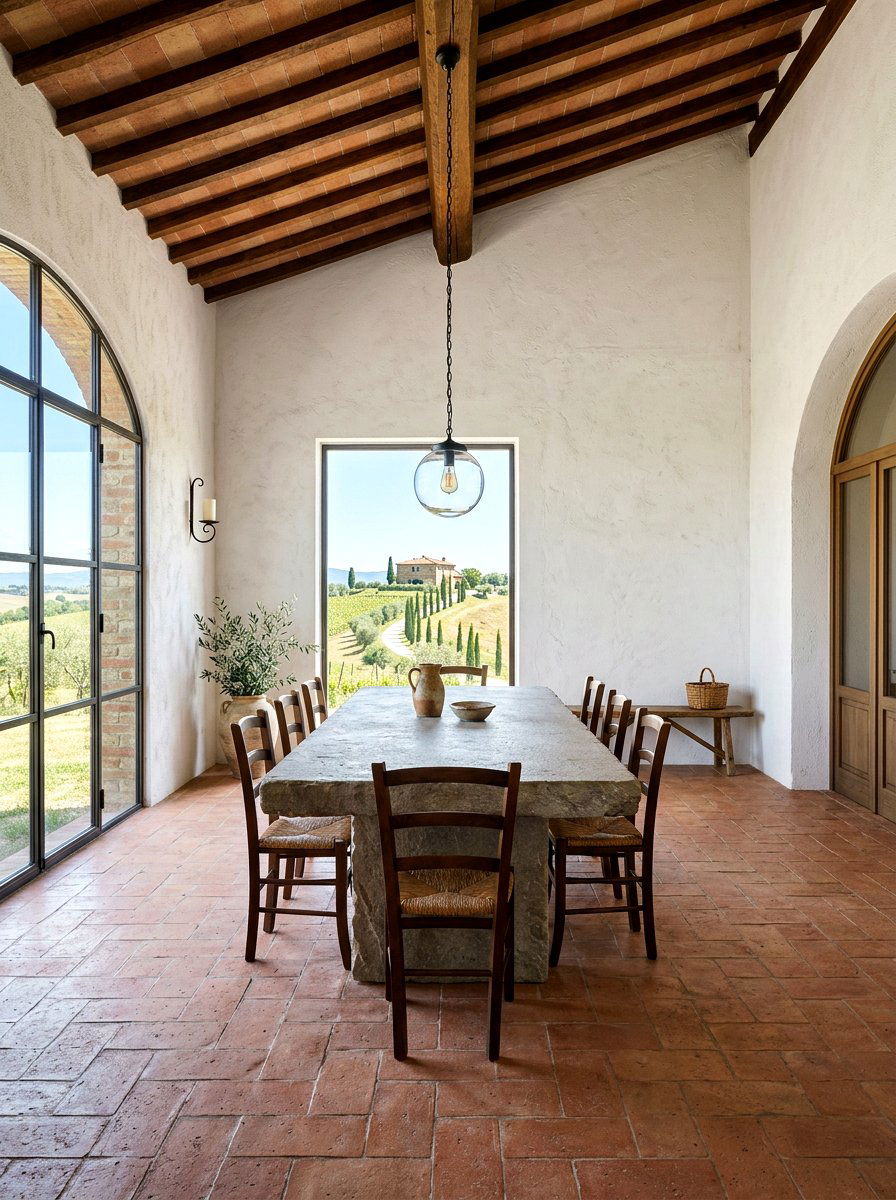 Simple Minimalist Tuscan Room - 30 Tuscan supper room ideas