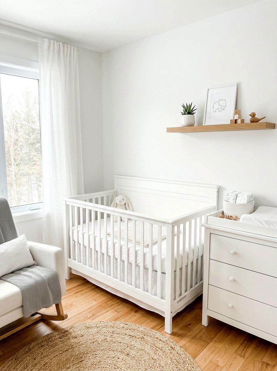 Simple Nursery - 30 minimalist nursery ideas