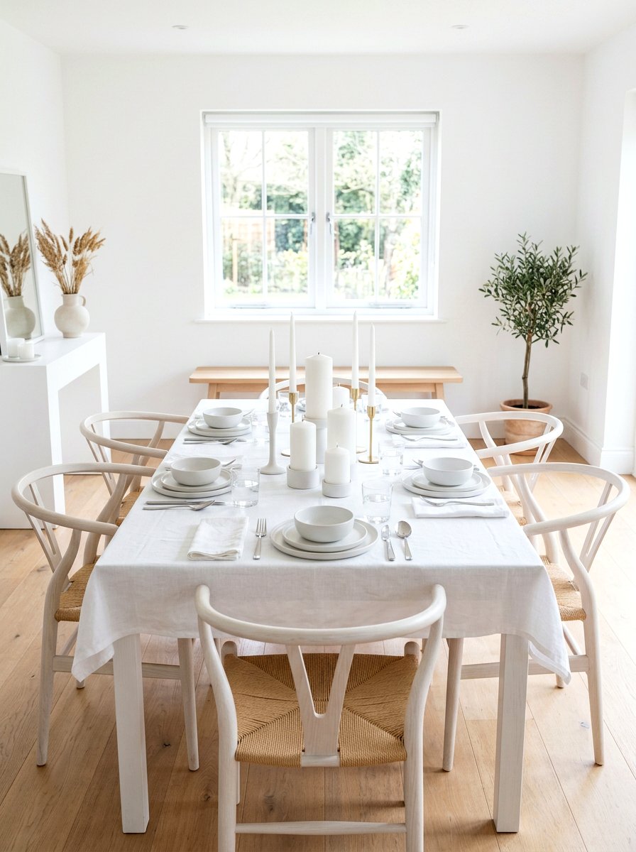 Simple white candle dining room styling - 30 candlelit dining room ideas aesthetic