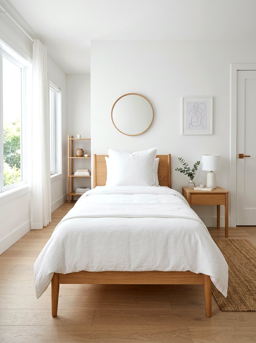 Single European pillow for minimalist look - 30 European pillow styling ideas