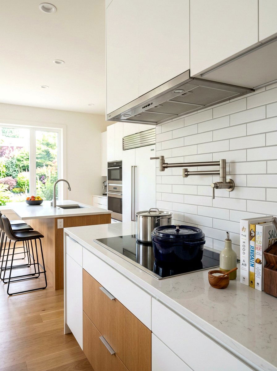 Single Handle Pot Filler - 30 pot filler kitchen ideas