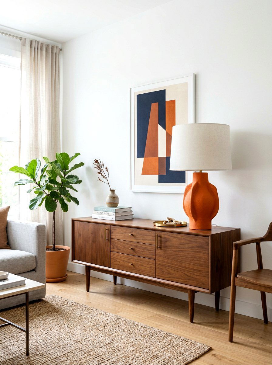 Single Statement Lamp - 30 buffet lamp styling ideas