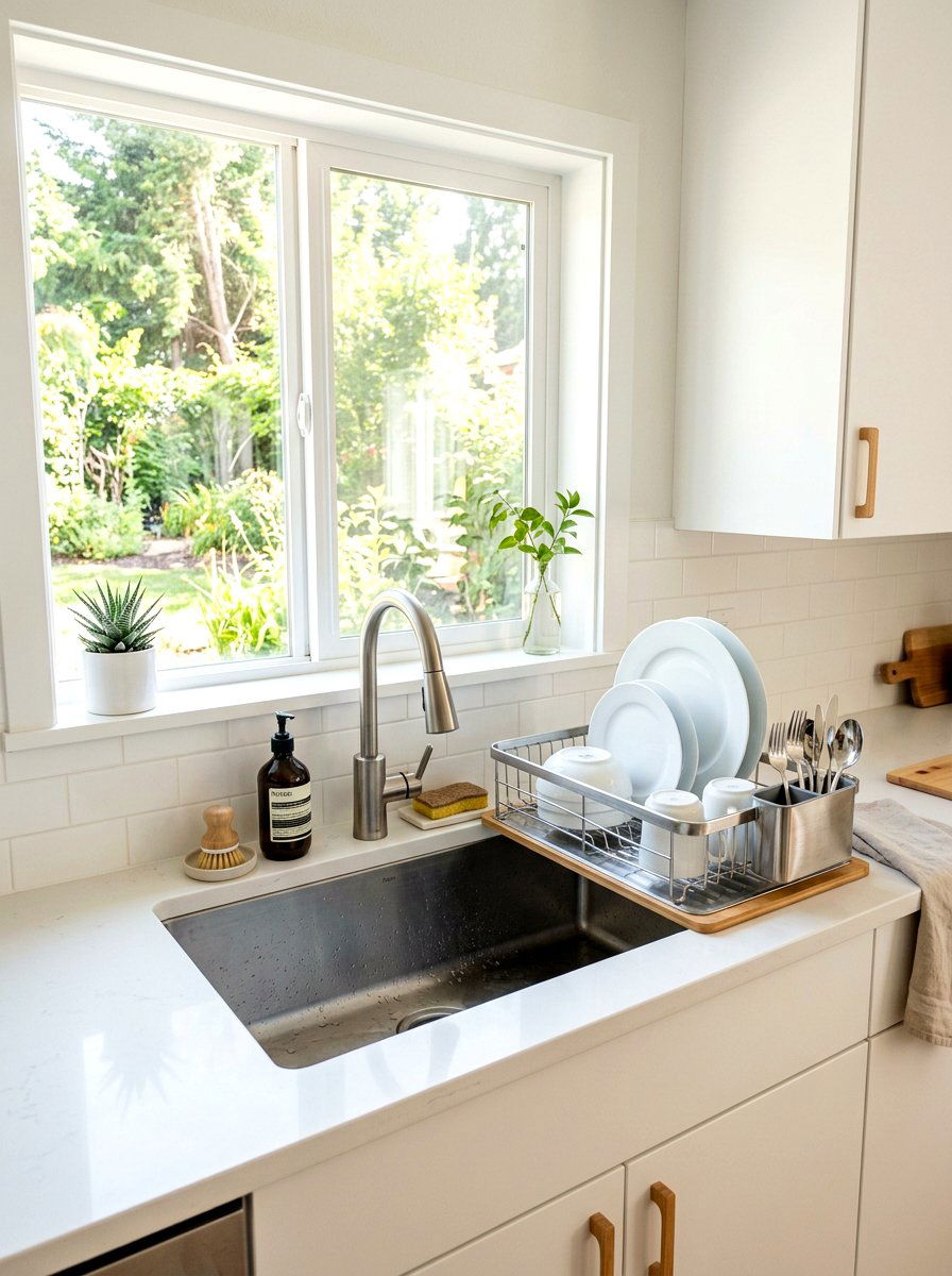 Sink Drying Rack - 30 kitchen organization ideas