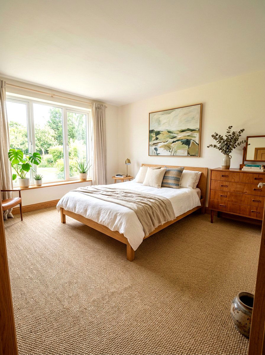 Sisal Flooring Bedroom - 30 organic modern bedroom ideas