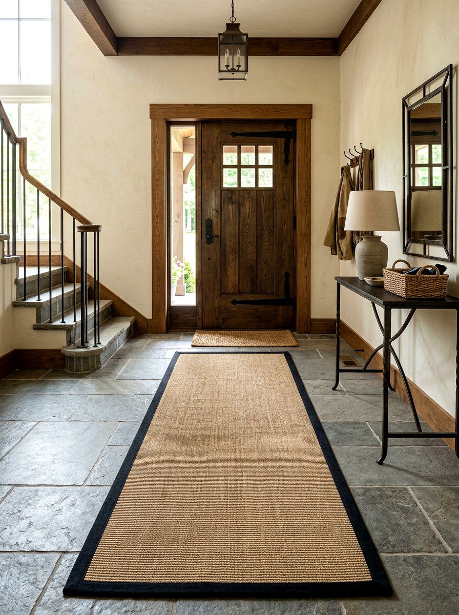 Sisal runner rug - 30 hallway runner ideas
