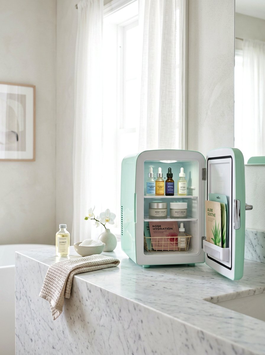 Skincare Fridge - 30 beauty product storage ideas