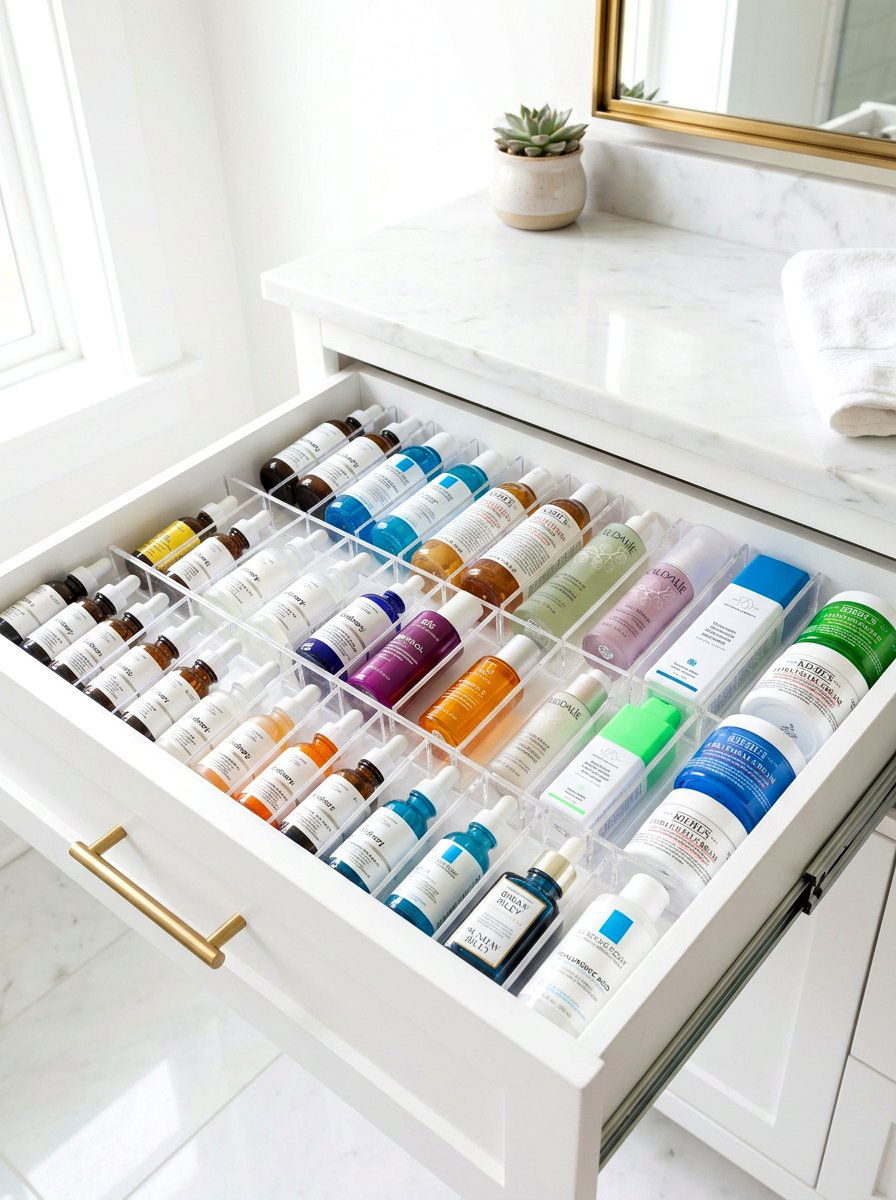 Skincare Storage Drawer - 30 skincare station ideas