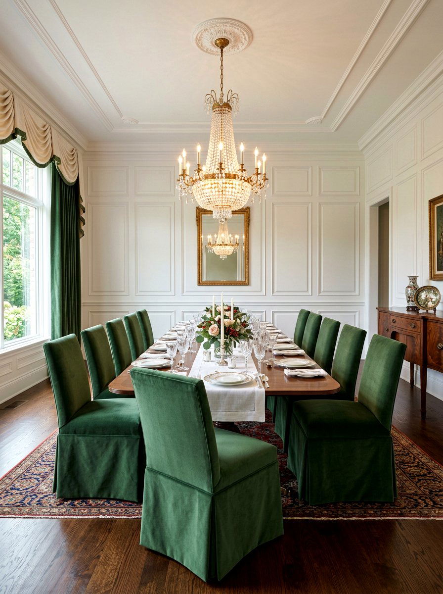 Skirted Dining Chair - 30 tailored skirted furniture ideas