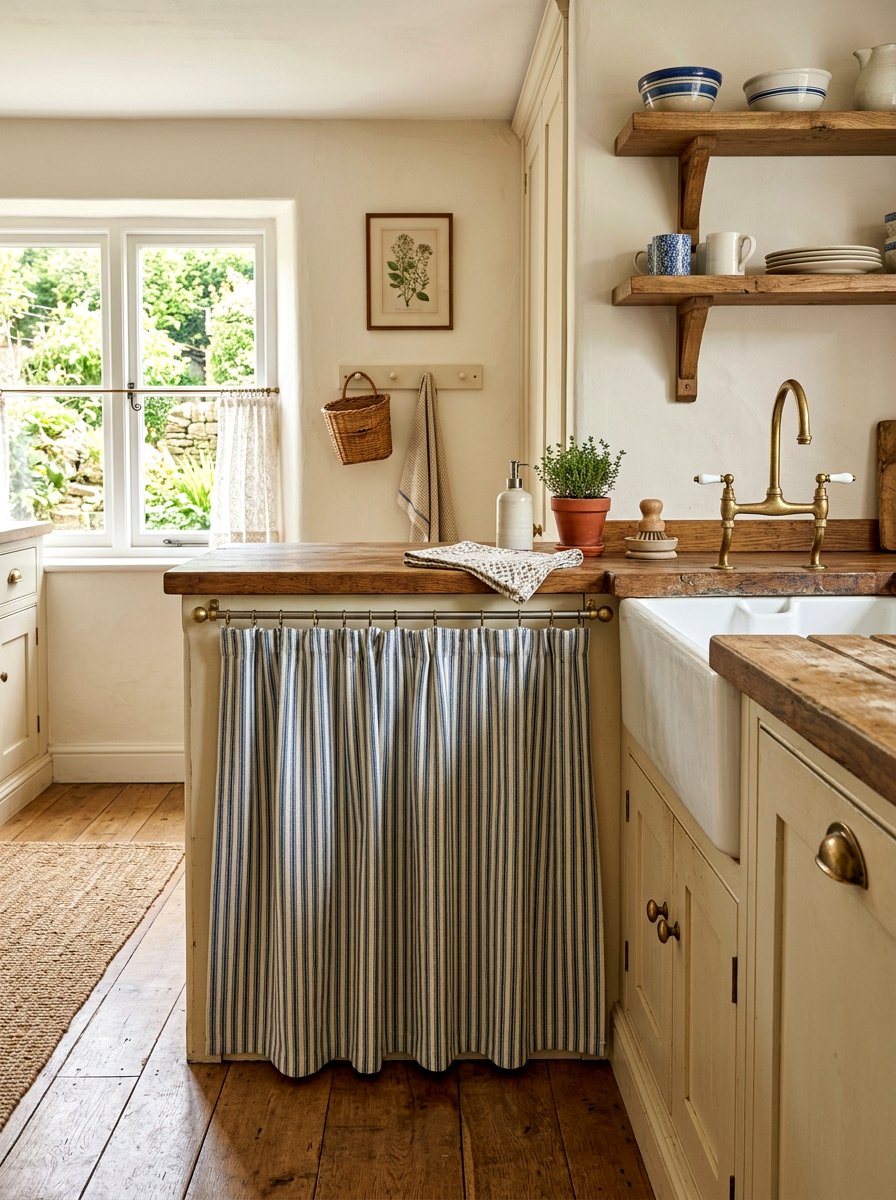 Skirted base cabinet - 30 European unfitted kitchen ideas