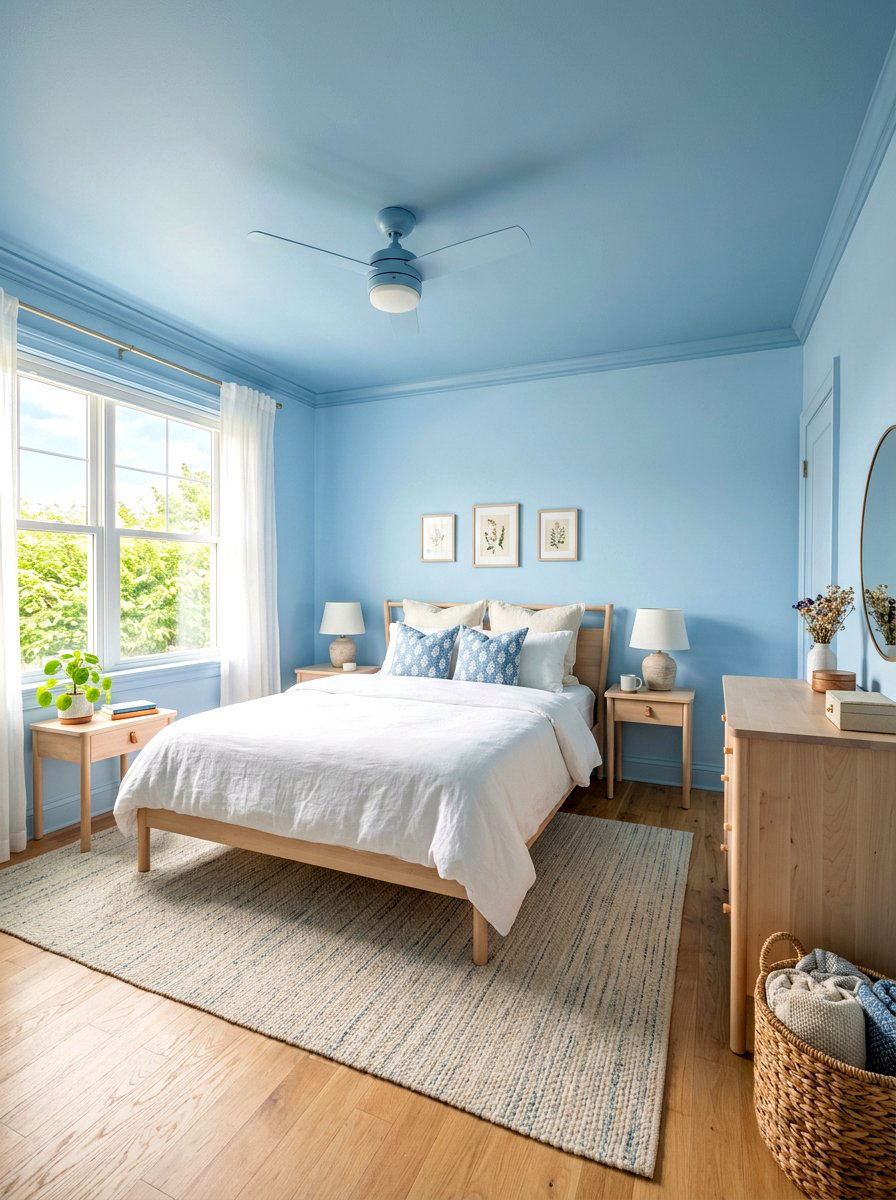 Sky Blue Bedroom - 30 blue bedroom ideas