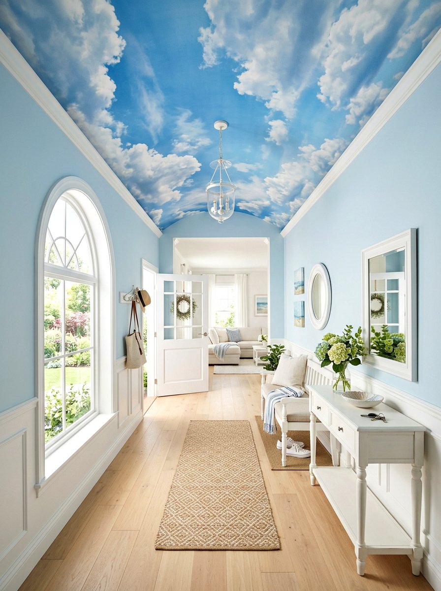 Sky Cloud Mural Entryway