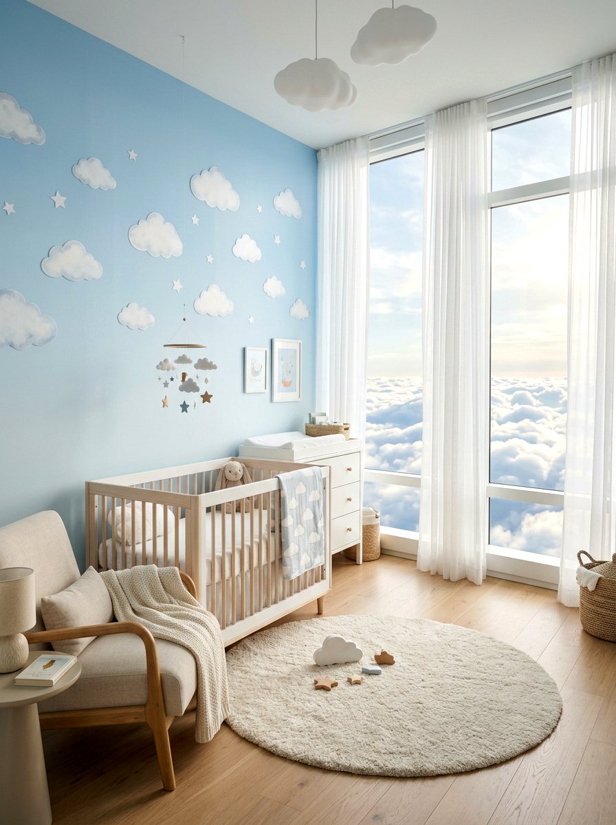 Sky Nursery - 30 baby room ideas