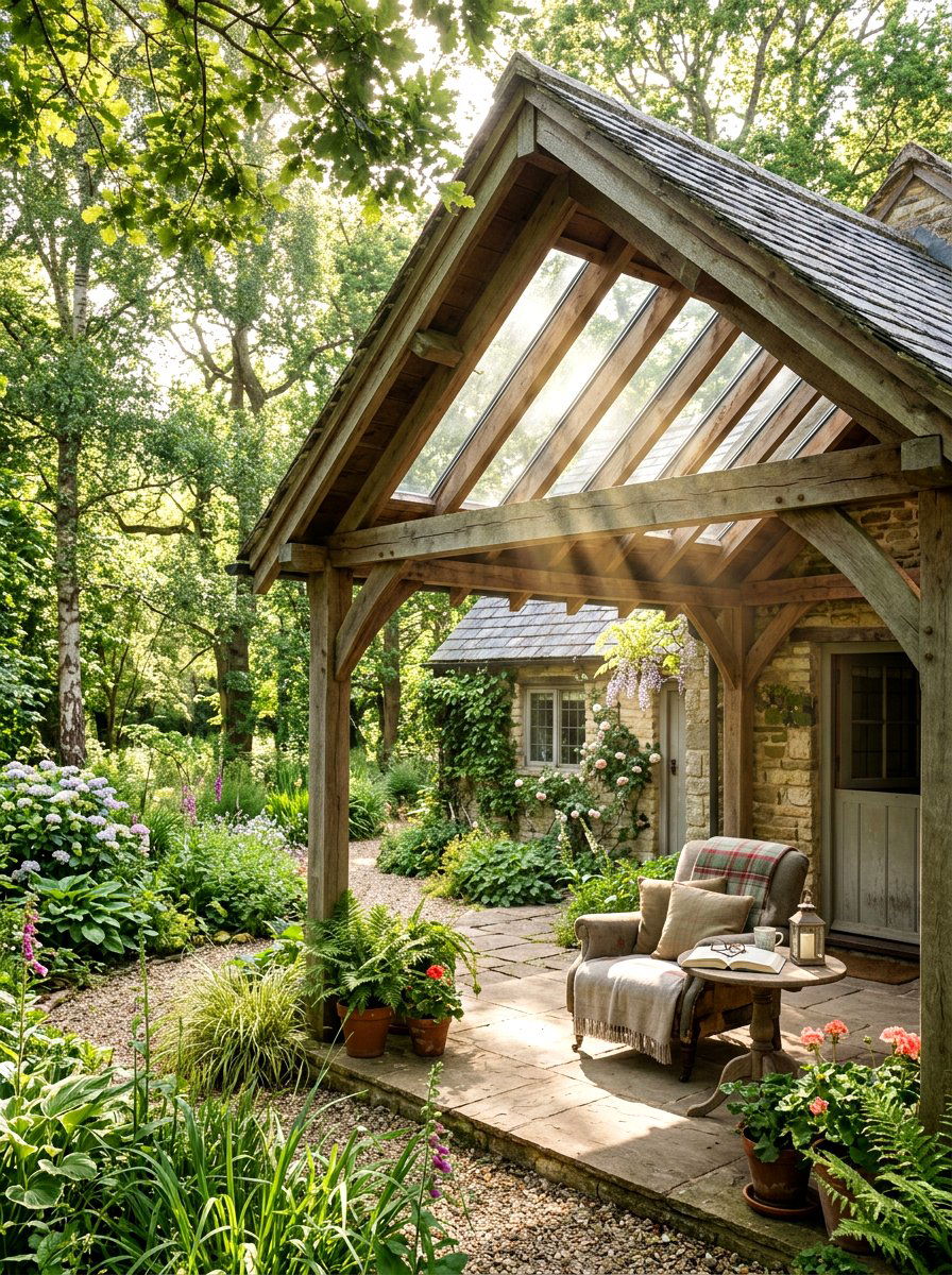 Skylight Attached Pavilion - 30 attached pavilion ideas
