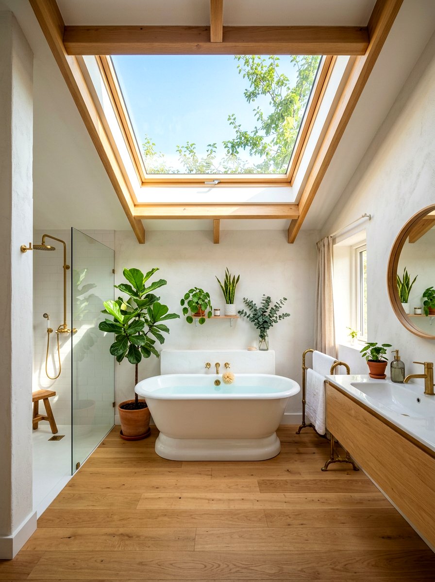 Skylight Bathroom - 30 luxury bathroom ideas