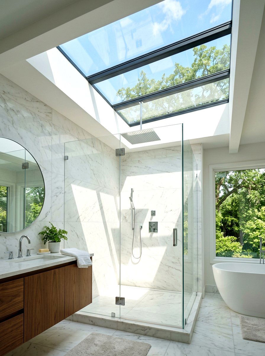 Skylight Bathroom Ceiling - 30 timeless bathroom ideas