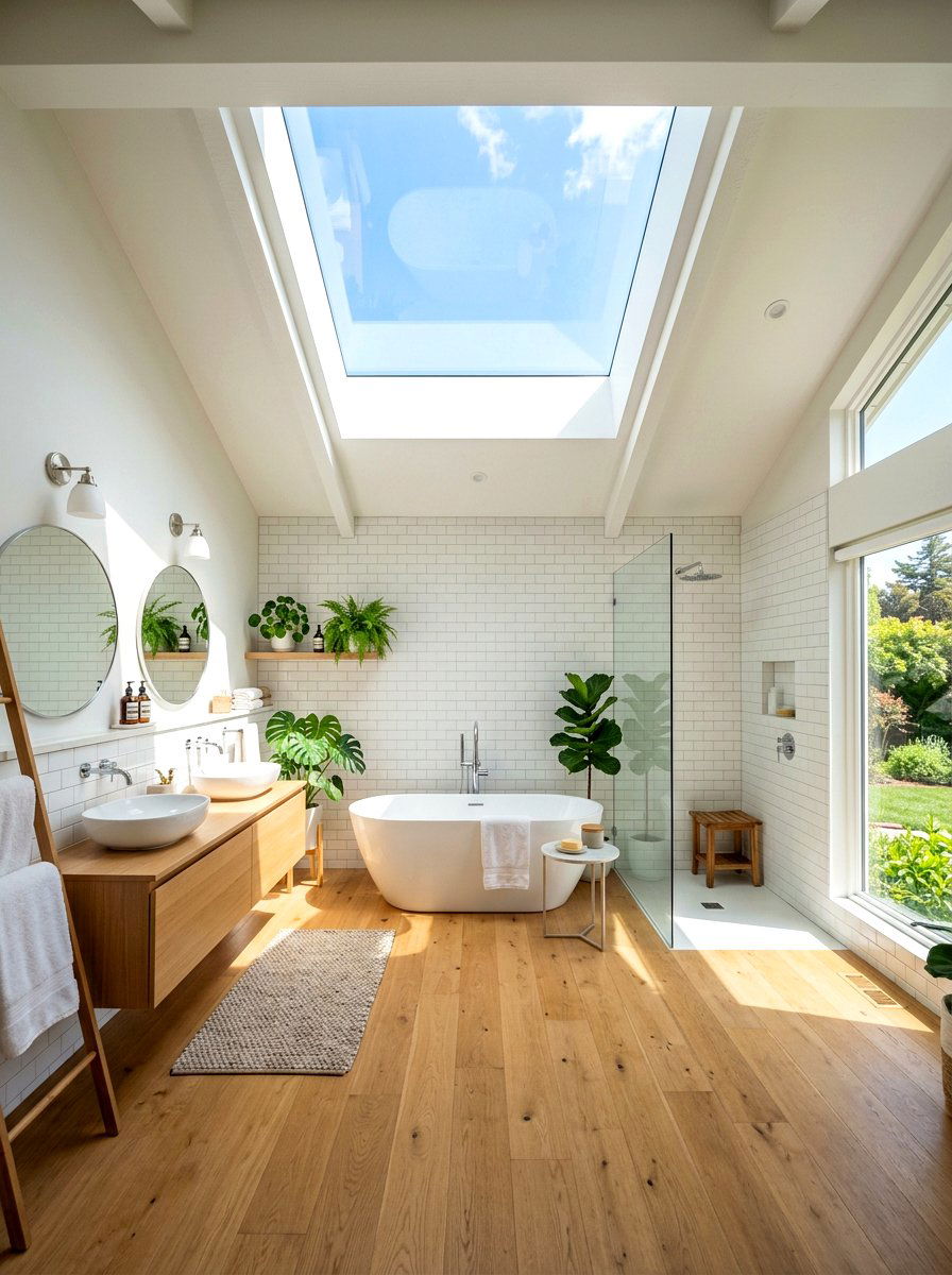 Skylight Bathroom Layout - 30 Pinterest bathroom ideas