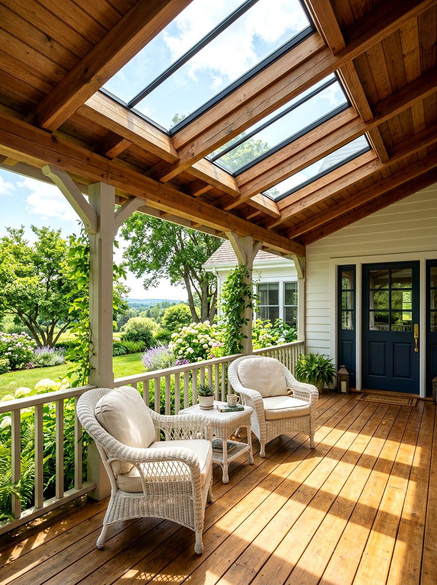 Skylight Front Porch Roof - 30 front porch roof ideas