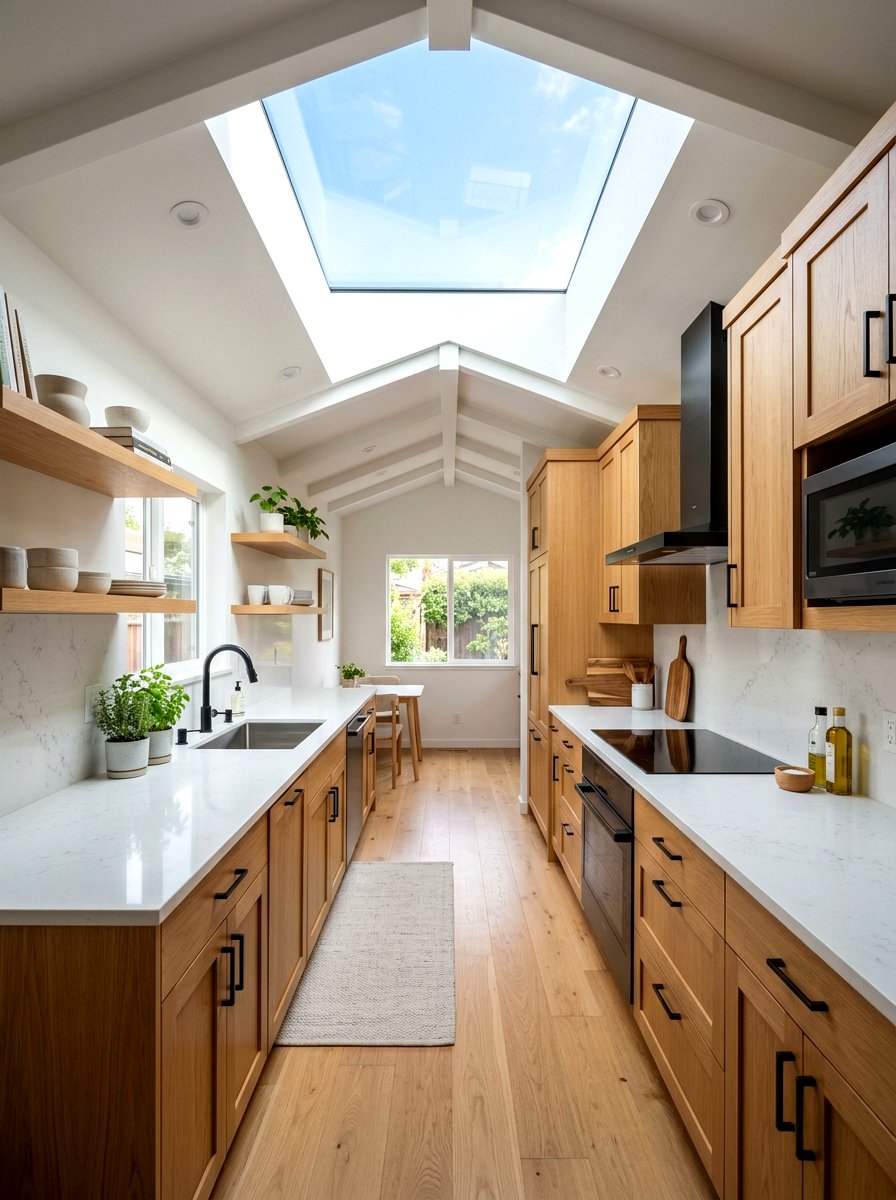 Skylight Galley Kitchen - 30 galley kitchen ideas