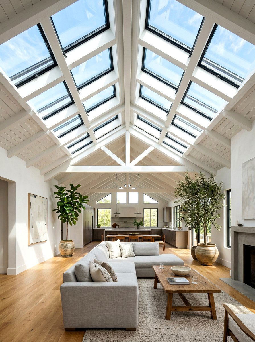 Skylight In Vaulted Great Room - 30 vaulted great room ideas