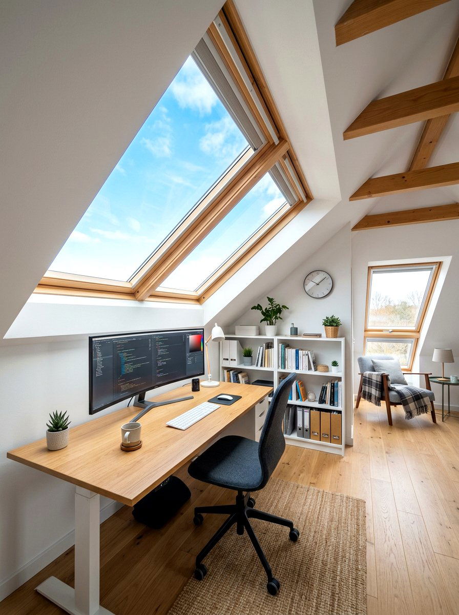 Skylight Interior Design - 30 home office lighting ideas