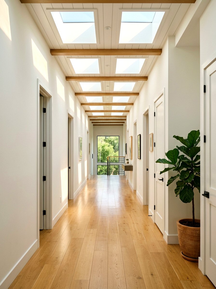 Skylight Natural Lighting - 30 hallway decor ideas