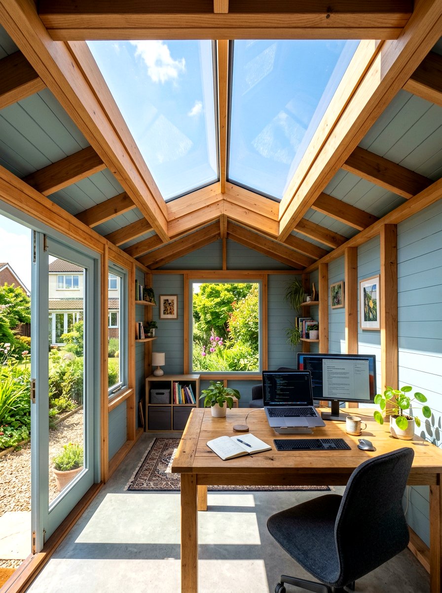 Skylight Office Shed - 30 office shed ideas