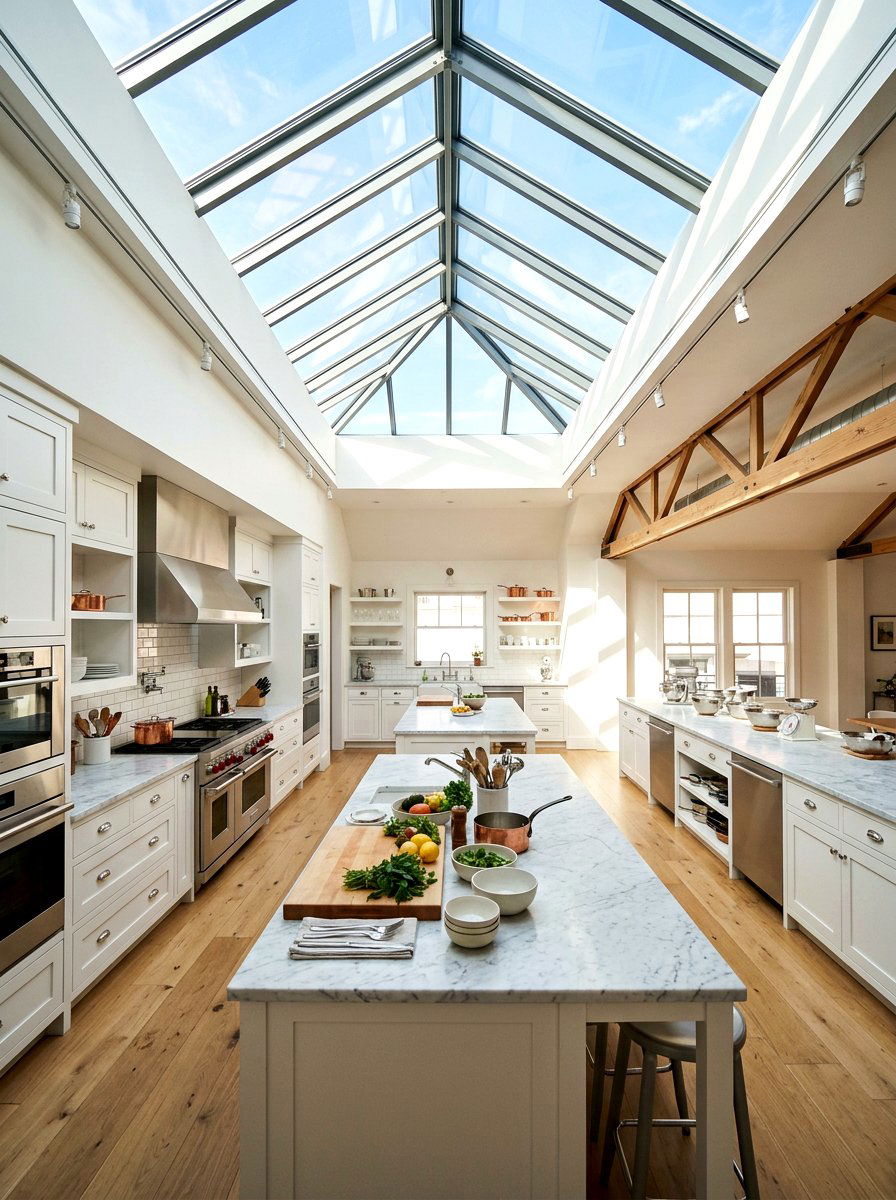 Skylight Prep Kitchen - 30 traditional prep kitchen ideas