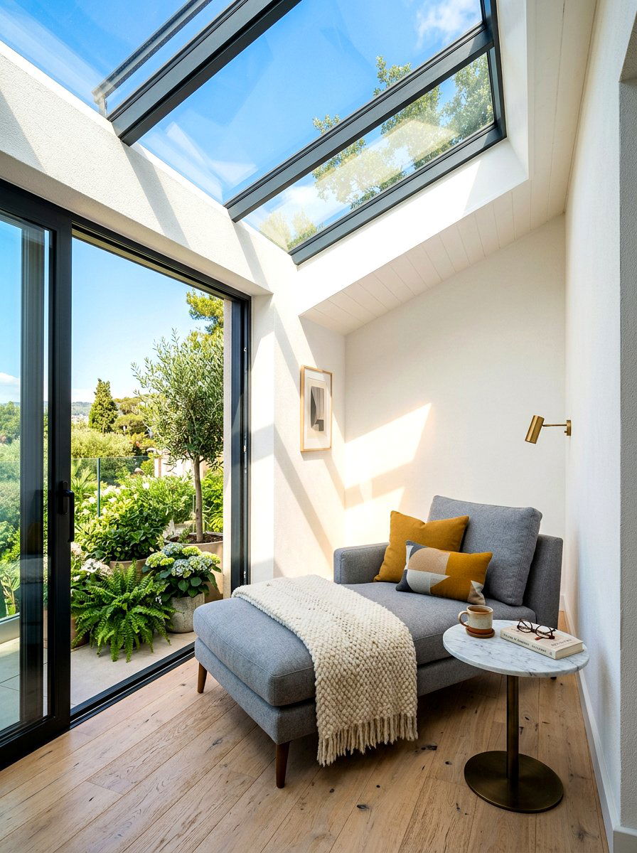 Skylight Reading Corner - 30 attic reading nook ideas