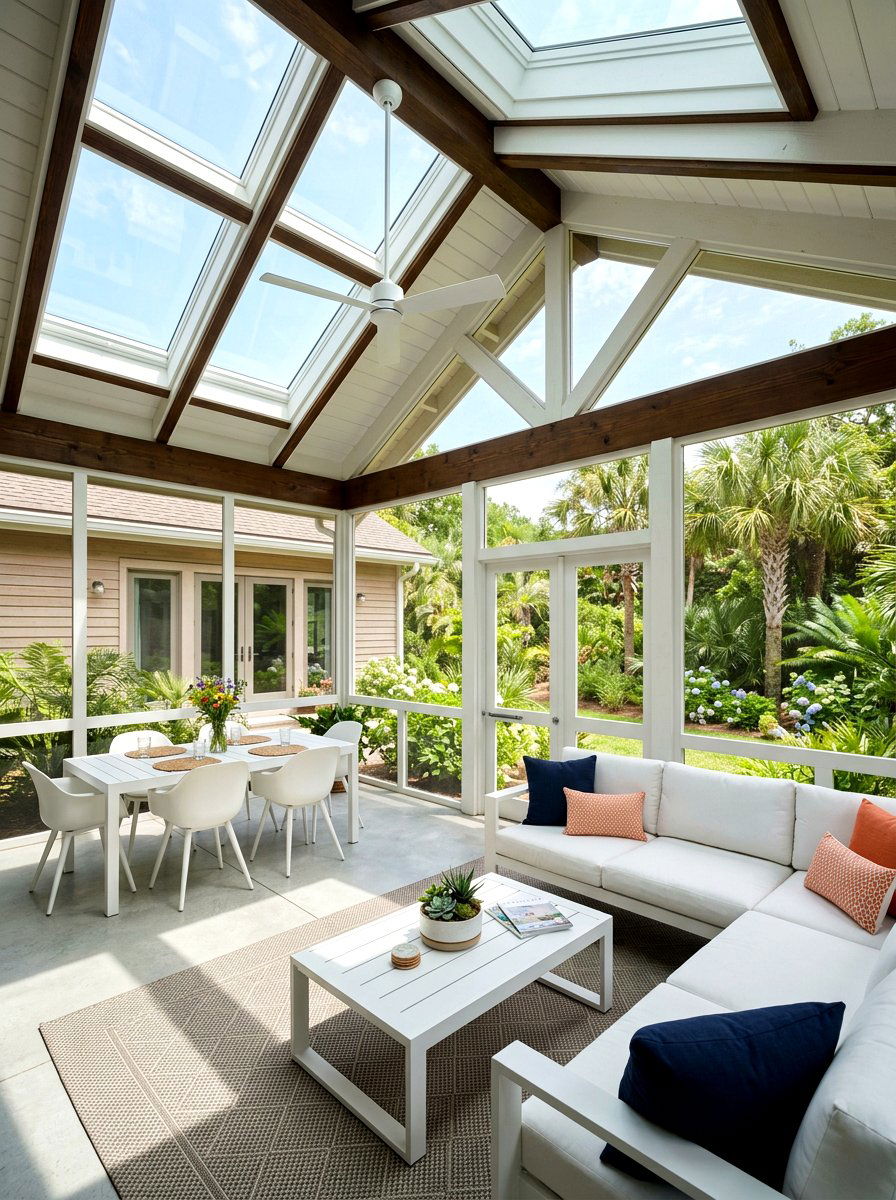 Skylight Screened Porch - 30 screened porch ideas