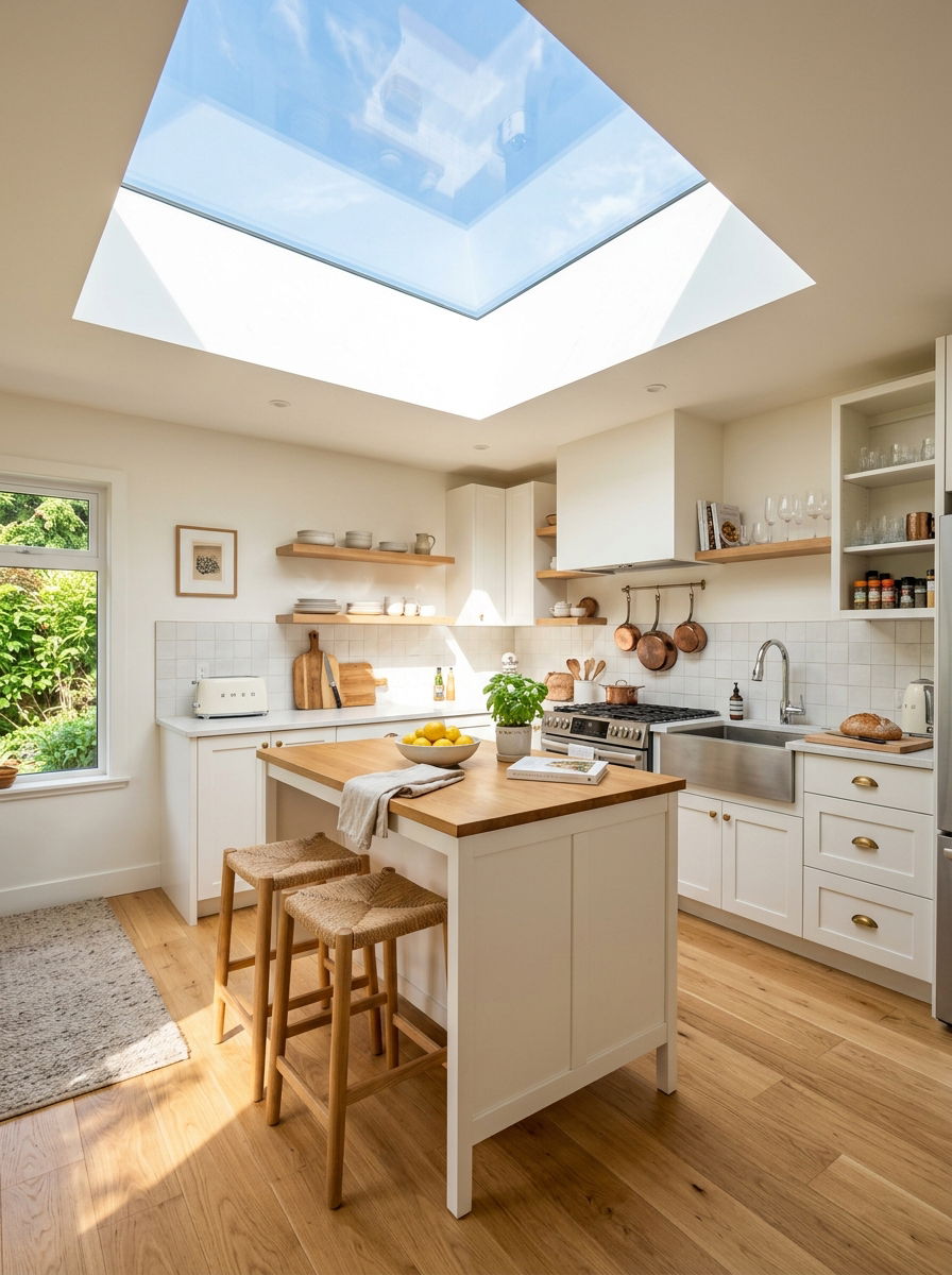 Skylight Small Kitchen - 30 small kitchen ideas