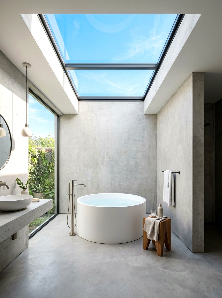 Skylight bathtub alcove - 30 tub nook bathroom ideas