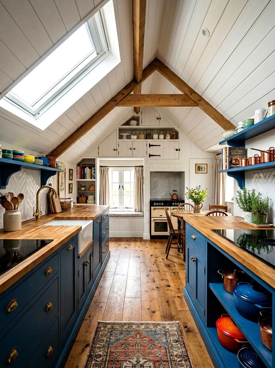 Slanted Ceiling Attic Pantry - 30 hidden pantry ideas