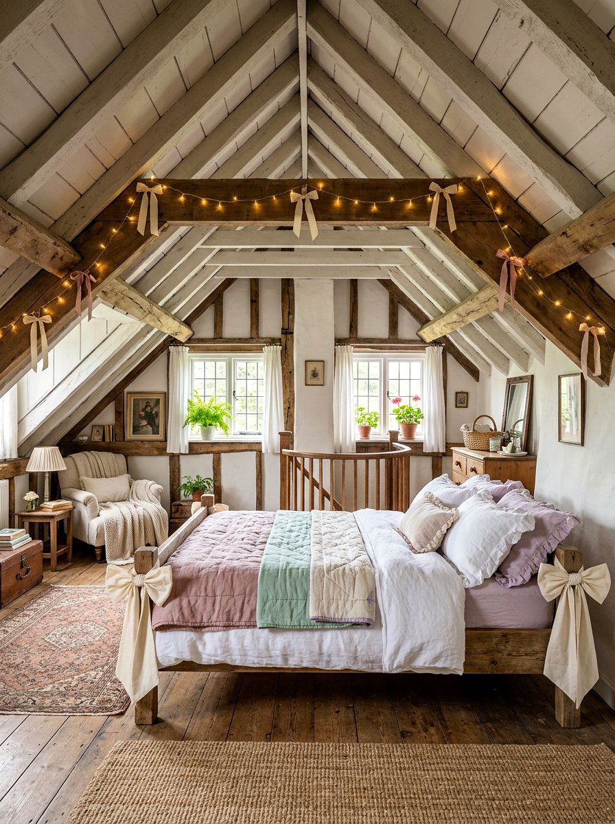 Slanted attic bows - 30 bow decor ideas