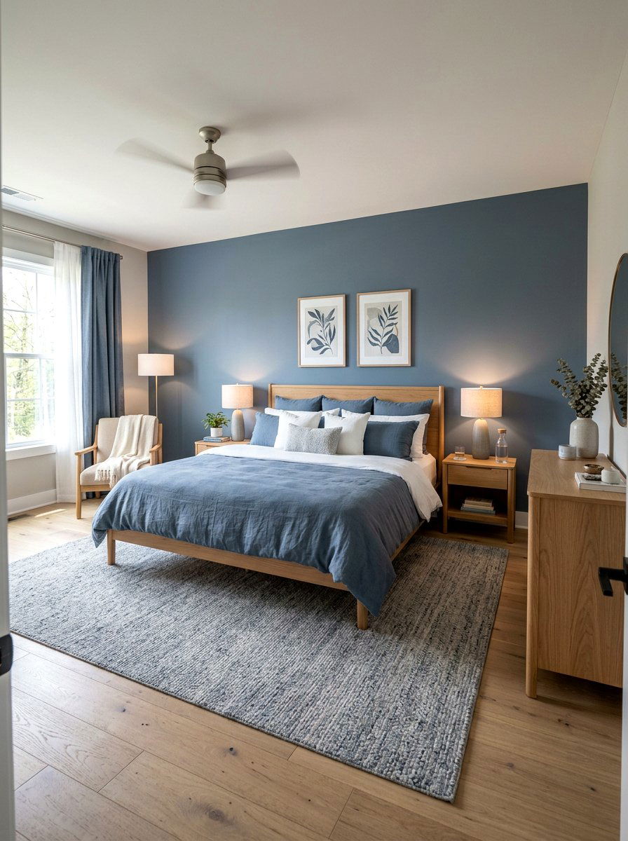 Slate Blue Master Bedroom - 30 slate blue decor ideas