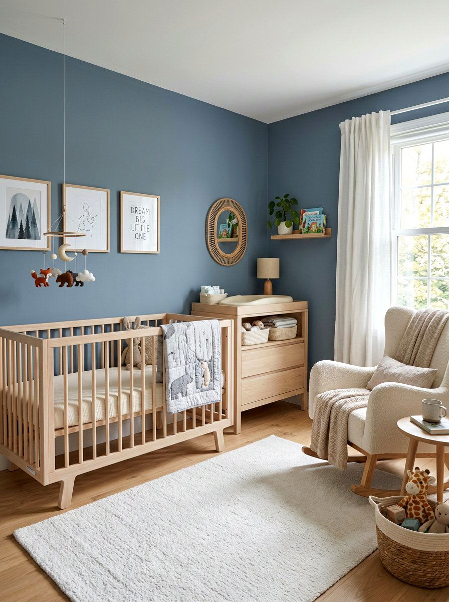 Slate Blue Nursery - 30 slate blue decor ideas