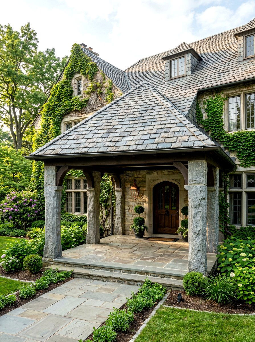 Slate Front Porch Roof - 30 front porch roof ideas