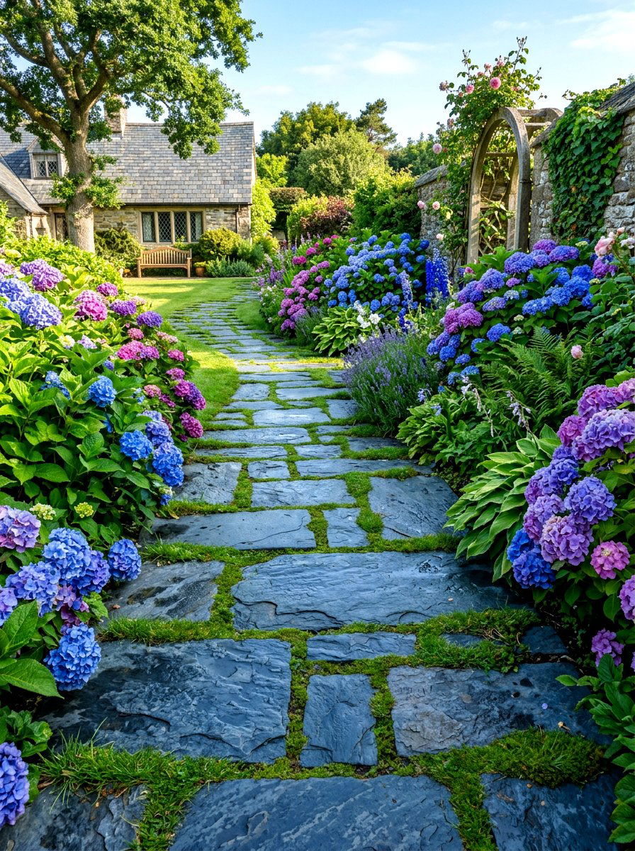 Slate Garden Path - 30 stepping stone ideas