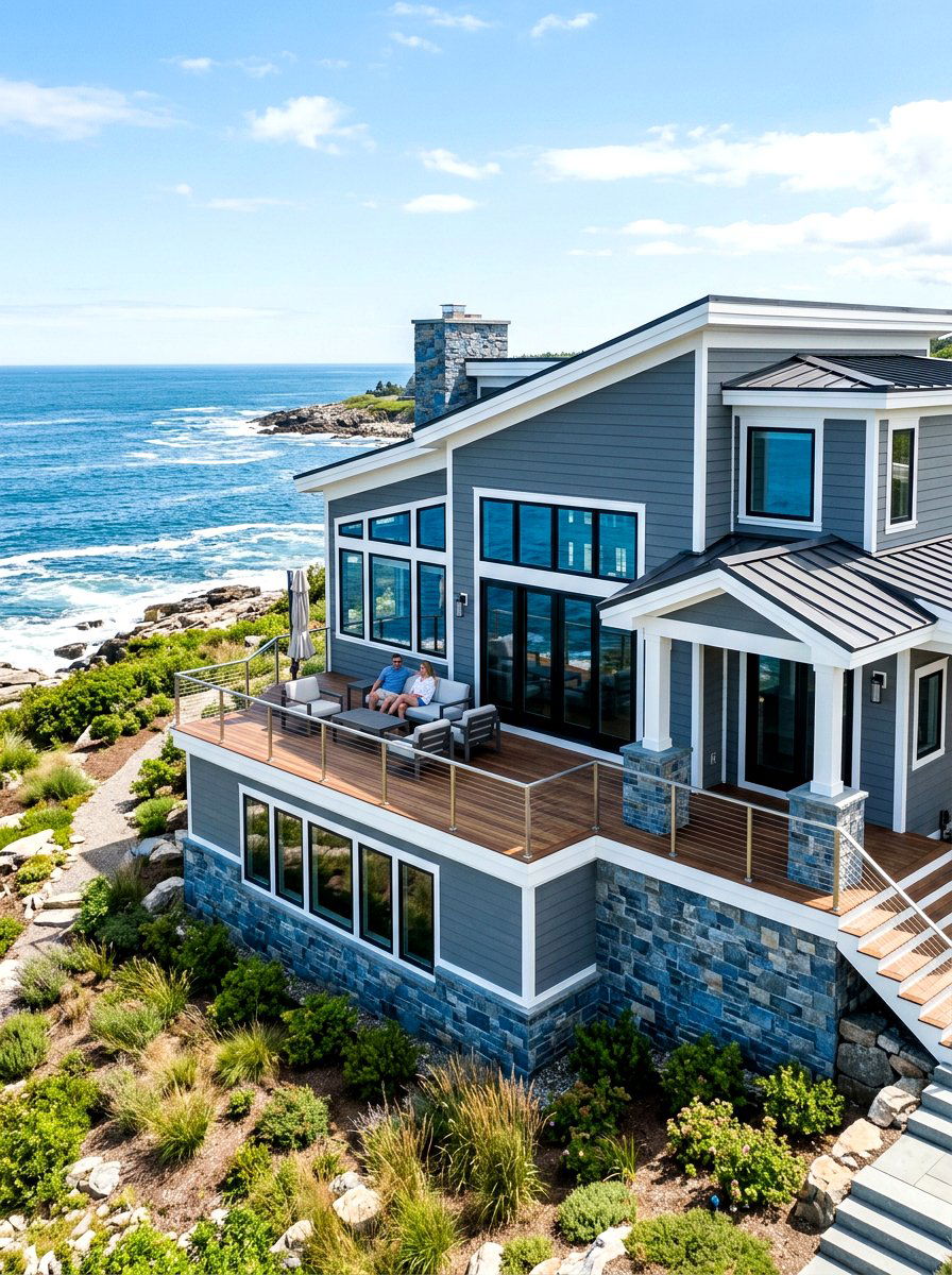 Slate Gray Lap Siding - 30 horizontal siding exterior ideas