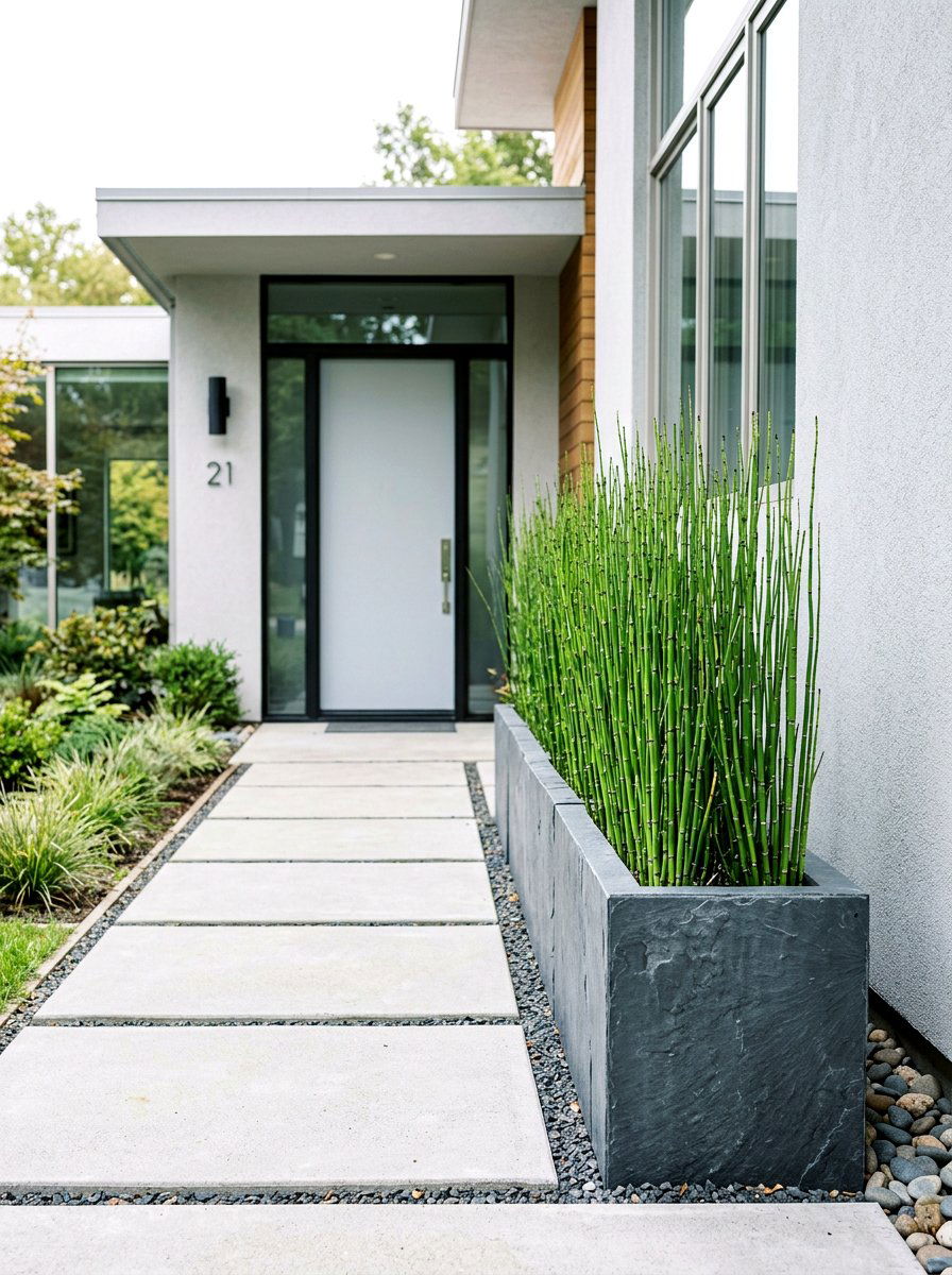 30 Tall Front Door Planter Ideas to Boost Curb Appeal Fast